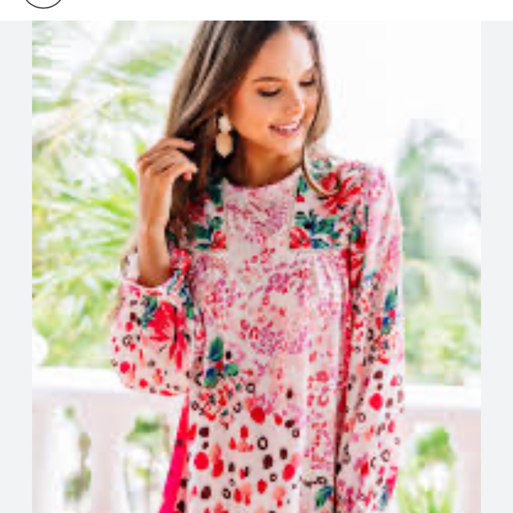 Umgee Multicolor Floral and Animal Print Dress